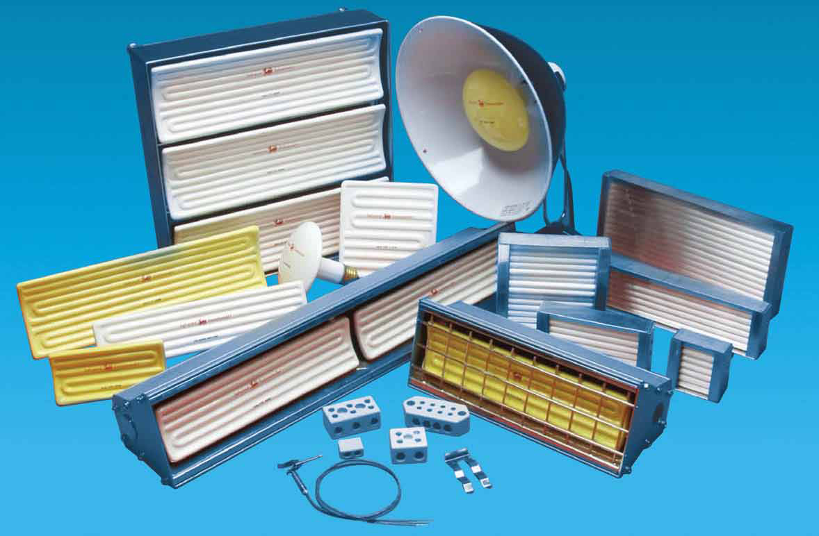Ceramic Infrared Heaters, Thermoforming Heaters, Ceramic Infrared Ovens/Panels